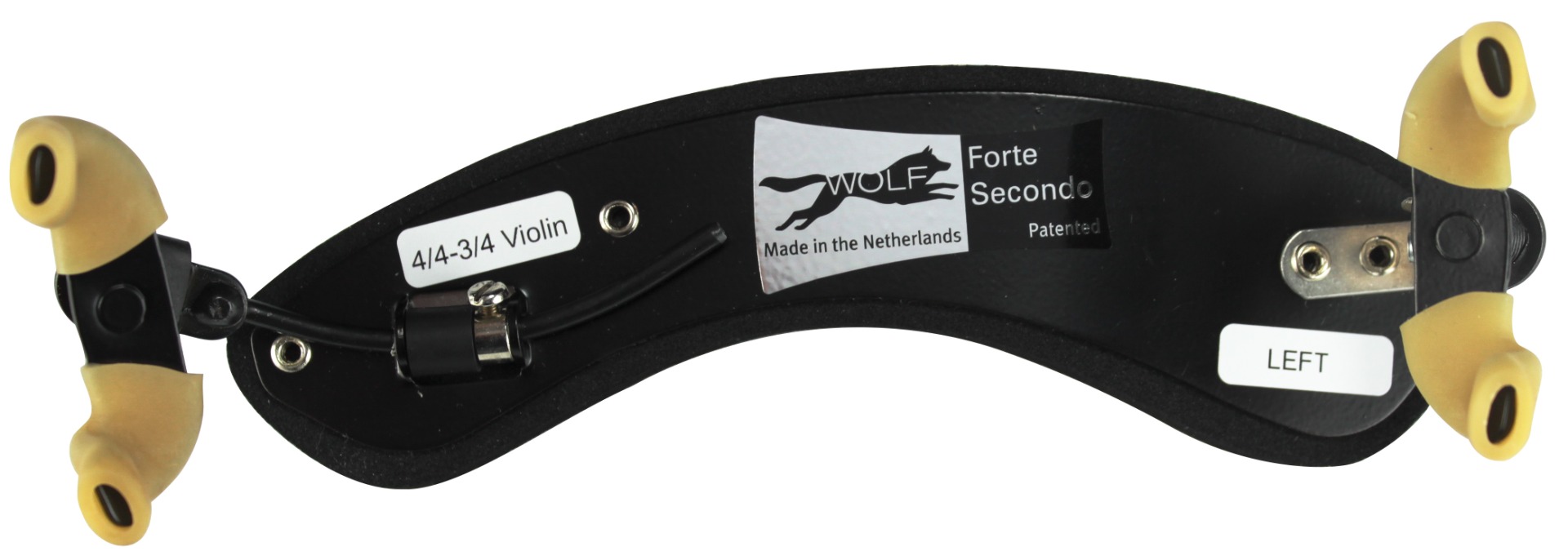 Wolf Shoulder Rest. Violin. Forte Secondo. Lefthanded 4/4 – 3/4 | Faversham Strings