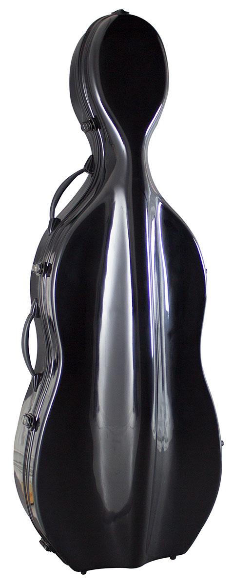 Hidersine Cello Case Fibreglass Black | Faversham Strings