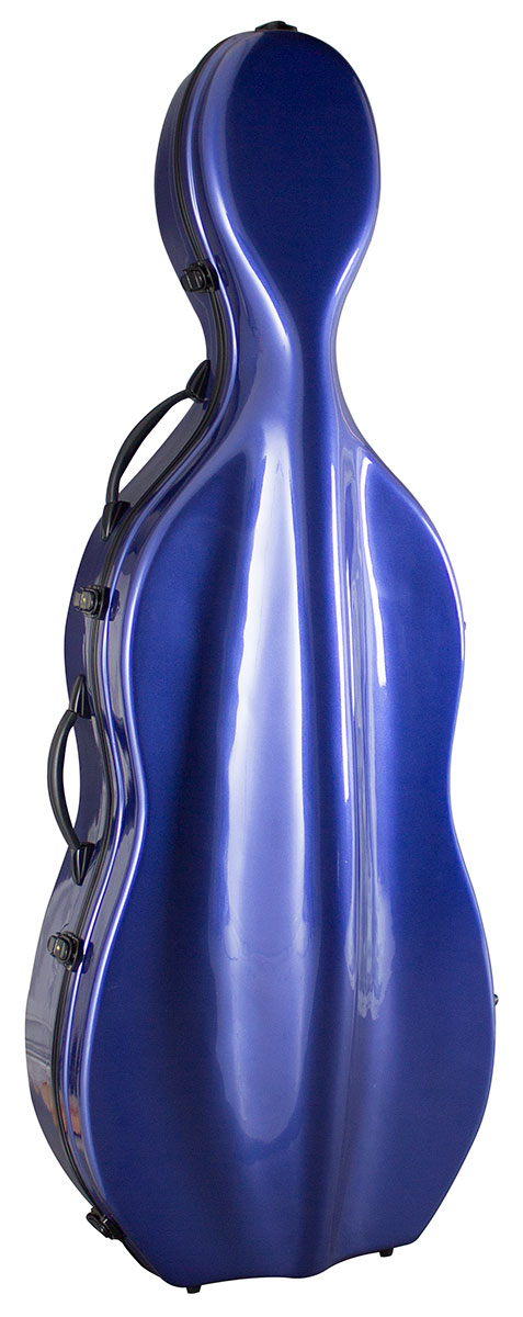 Hidersine Cello Case Fibreglass Blue | Faversham Strings