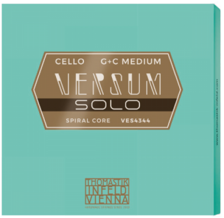 Versum Solo Cello String G + C Pack (Spiral Core Tungsten – Chrome Wound) | Faversham Strings